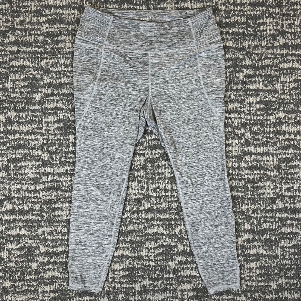 Torrid Active Leggings Womens 2 Grey Space Dye High Waist Pockets 41290000